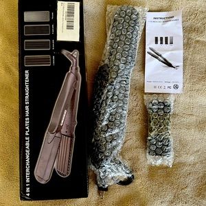 Interchangeable hair straightener